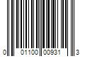 Barcode Image for UPC code 001100009313