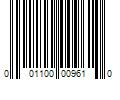 Barcode Image for UPC code 001100009610