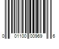 Barcode Image for UPC code 001100009696