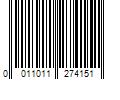 Barcode Image for UPC code 0011011274151