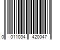 Barcode Image for UPC code 0011034420047