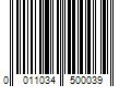 Barcode Image for UPC code 0011034500039