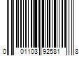 Barcode Image for UPC code 001103925818