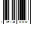 Barcode Image for UPC code 0011044000086