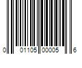 Barcode Image for UPC code 001105000056