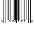 Barcode Image for UPC code 001106213226