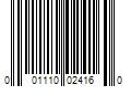 Barcode Image for UPC code 001110024160