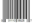 Barcode Image for UPC code 001110058257