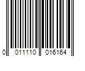 Barcode Image for UPC code 0011110016164