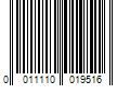 Barcode Image for UPC code 0011110019516