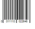 Barcode Image for UPC code 0011110022646