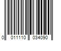 Barcode Image for UPC code 0011110034090