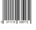 Barcode Image for UPC code 0011110035172