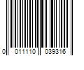 Barcode Image for UPC code 0011110039316