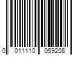 Barcode Image for UPC code 0011110059208