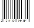 Barcode Image for UPC code 0011110094384