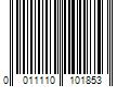 Barcode Image for UPC code 0011110101853