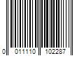 Barcode Image for UPC code 0011110102287