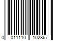 Barcode Image for UPC code 0011110102867