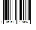 Barcode Image for UPC code 0011110103437