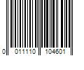 Barcode Image for UPC code 0011110104601