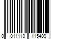 Barcode Image for UPC code 0011110115409