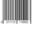 Barcode Image for UPC code 0011110115423