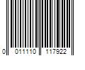 Barcode Image for UPC code 0011110117922