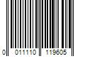 Barcode Image for UPC code 0011110119605