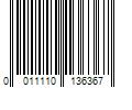 Barcode Image for UPC code 0011110136367