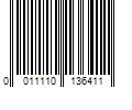 Barcode Image for UPC code 0011110136411