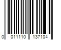 Barcode Image for UPC code 0011110137104