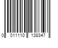 Barcode Image for UPC code 0011110138347