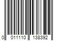 Barcode Image for UPC code 0011110138392