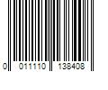 Barcode Image for UPC code 0011110138408