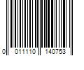 Barcode Image for UPC code 0011110140753