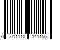 Barcode Image for UPC code 0011110141156