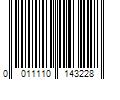 Barcode Image for UPC code 0011110143228