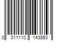 Barcode Image for UPC code 0011110143853