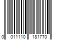 Barcode Image for UPC code 0011110181770