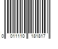 Barcode Image for UPC code 0011110181817