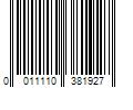 Barcode Image for UPC code 0011110381927