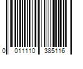 Barcode Image for UPC code 0011110385116