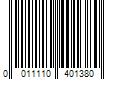 Barcode Image for UPC code 0011110401380