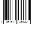 Barcode Image for UPC code 0011110413765