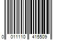 Barcode Image for UPC code 0011110415509