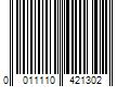 Barcode Image for UPC code 0011110421302