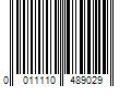 Barcode Image for UPC code 0011110489029