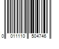 Barcode Image for UPC code 0011110504746