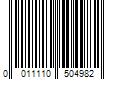 Barcode Image for UPC code 0011110504982